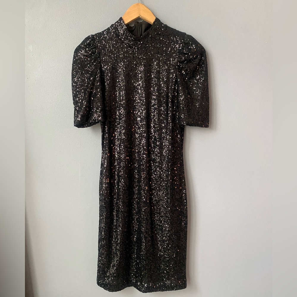 Black Sequin Dress - Joie